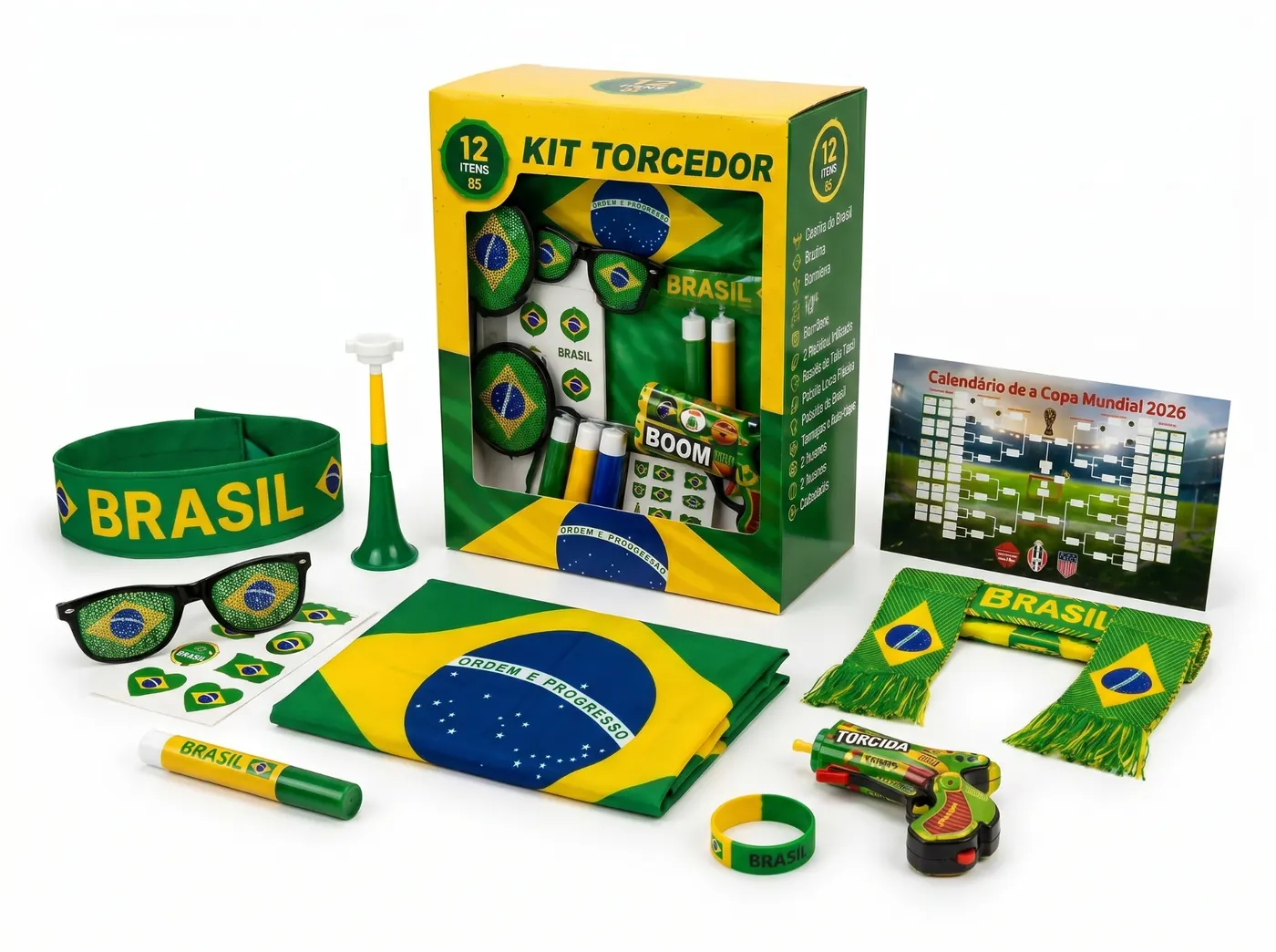 Kit Torcedor Brasil completo